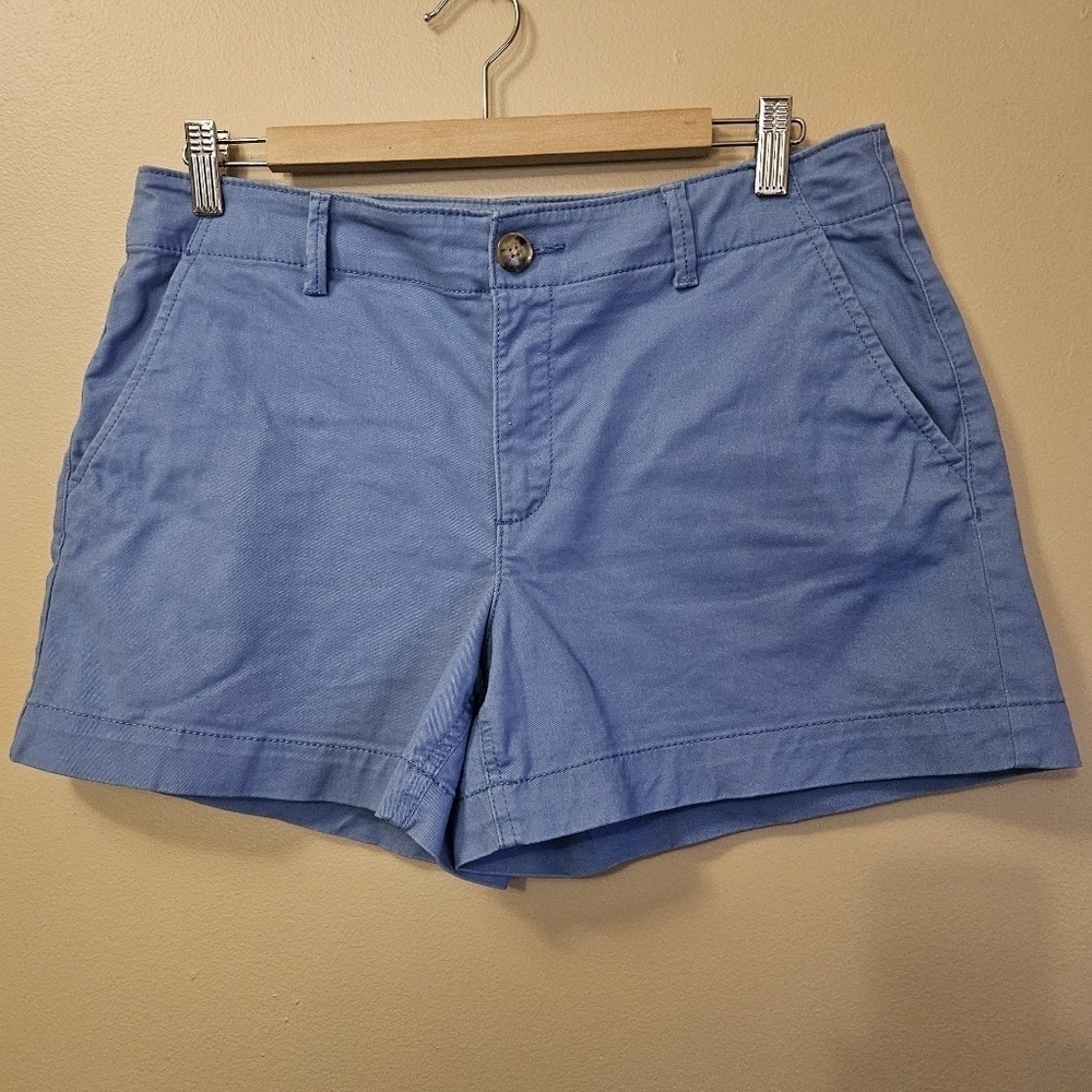 Loft Women's Size 8 Washed Twill Shorts Blue